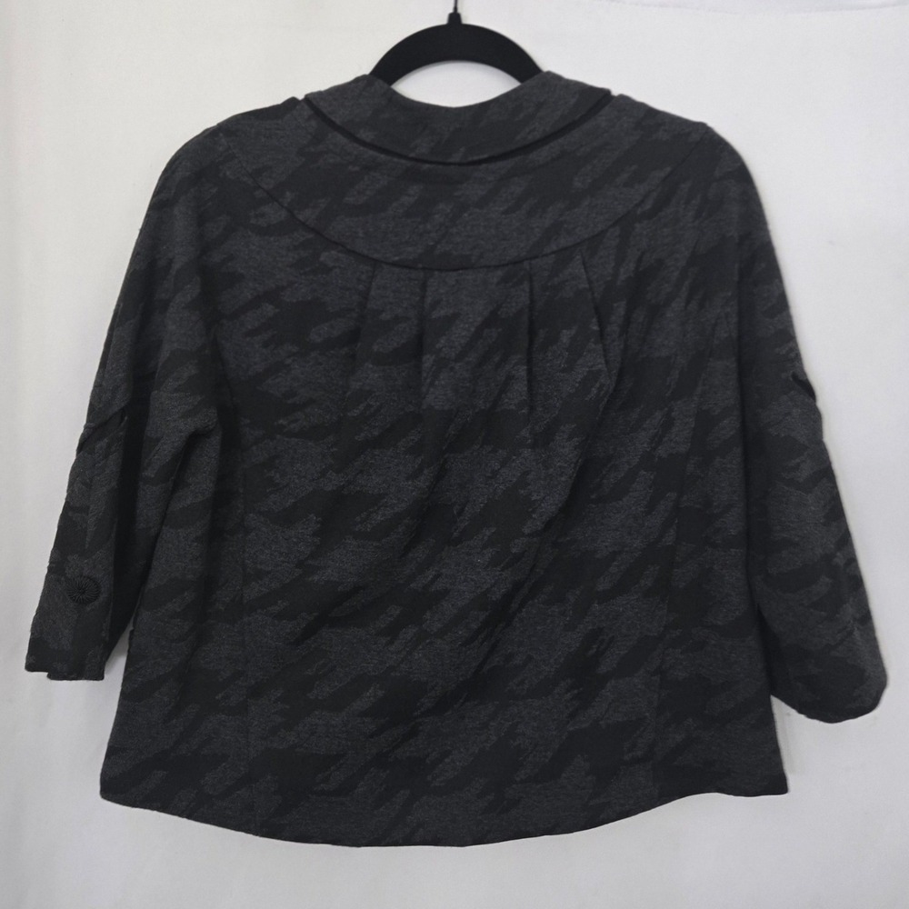 Marc‎ By Marc Jacobs Swing Coat Womens XS Gray Camo Knit Peter Pan Collar Jacket - Picture 4 of 11